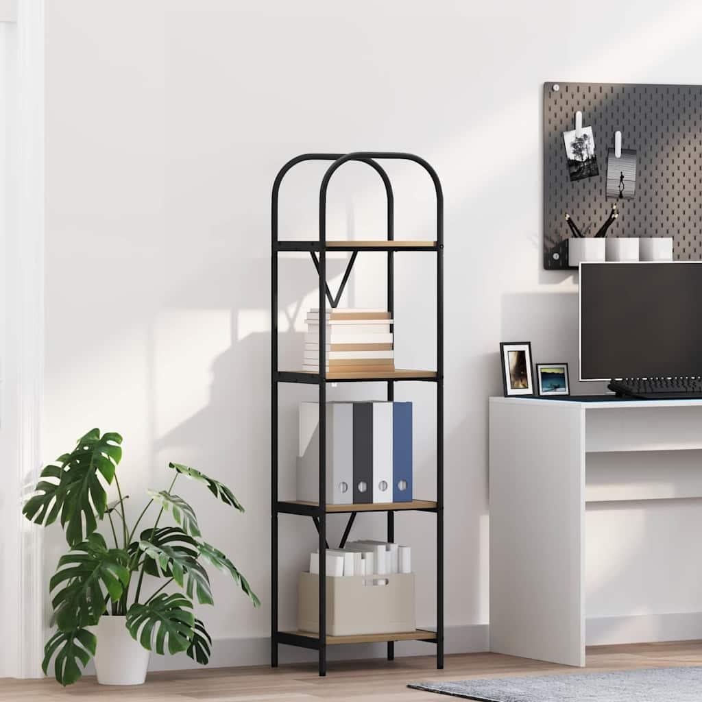 Bogreol artisan eg 40 x 30 x 146 cm Konstrueret træ billede