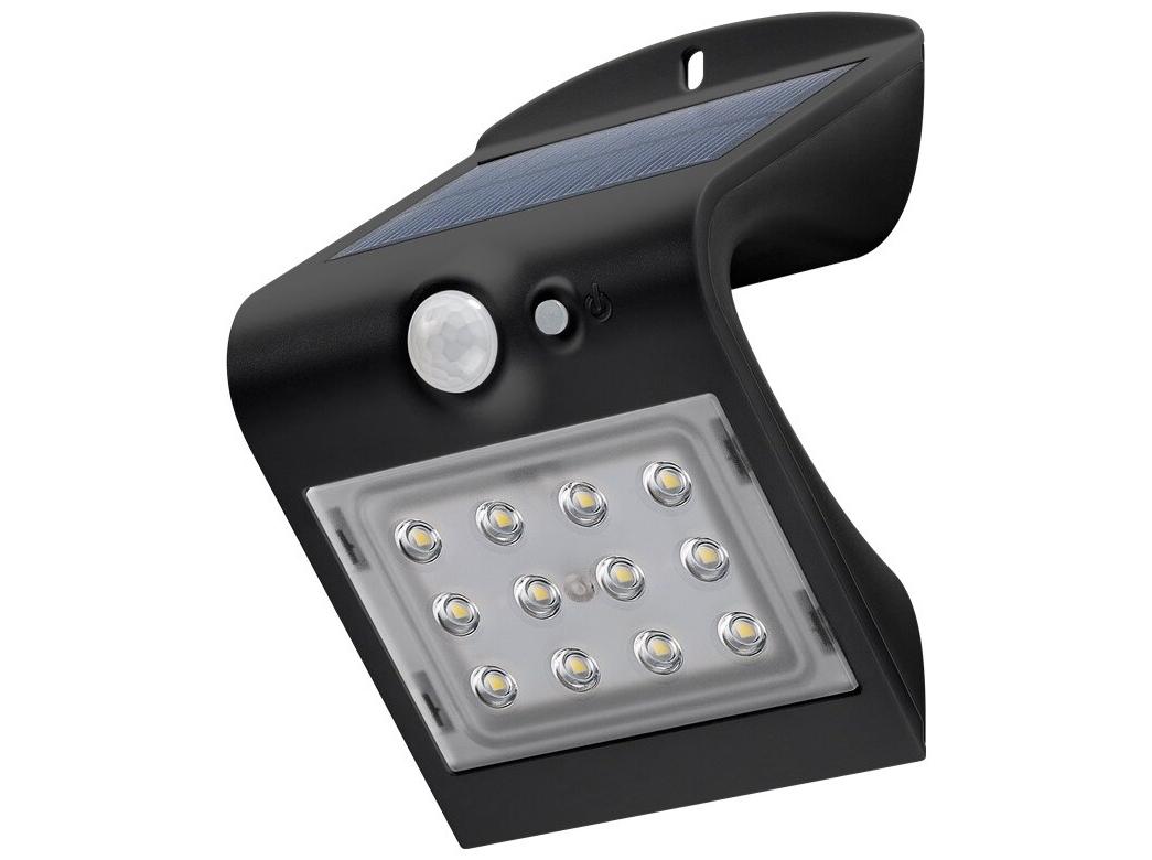 Solcelle udendørs væglampe - Goobay, 1,5 W, 4000 K, sort billede