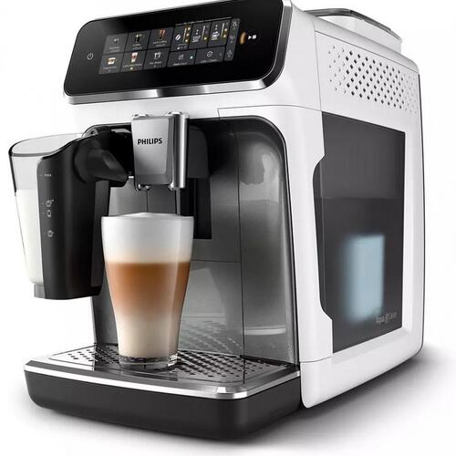 Kaffemaskine med mælkeskummer Philips 3300 Series EP3343 – hvid