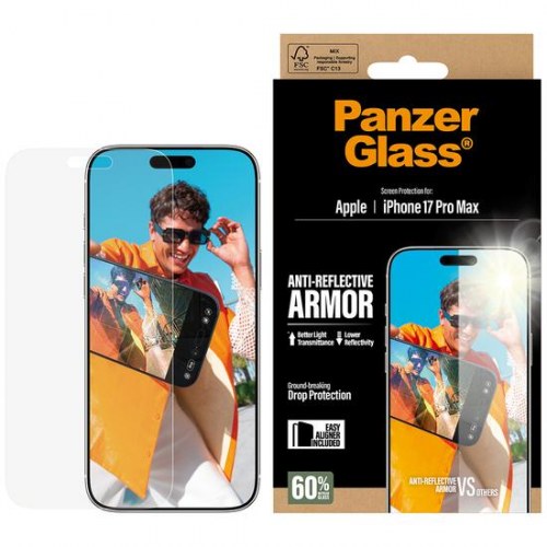 Skærmbeskyttelse PanzerGlass Anti-Reflective Armor 6,3" til iPhone 17 Pro Max