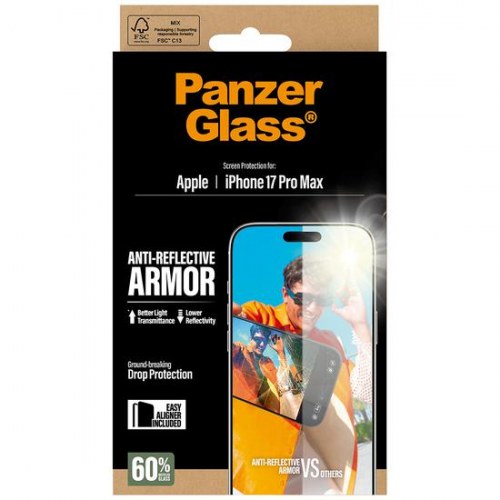 Skærmbeskyttelse PanzerGlass Anti-Reflective Armor 6,3" til iPhone 17 Pro Max