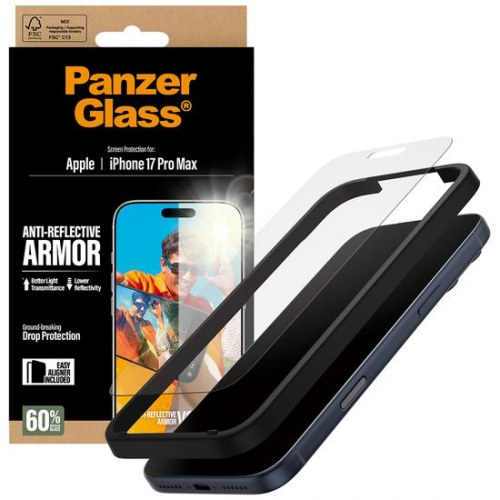 Skærmbeskyttelse PanzerGlass Anti-Reflective Armor 6,3" til iPhone 17 Pro Max