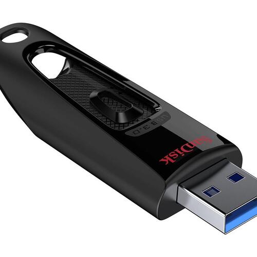 USB stik SanDisk Ultra 128 GB USB 3.0 – sort