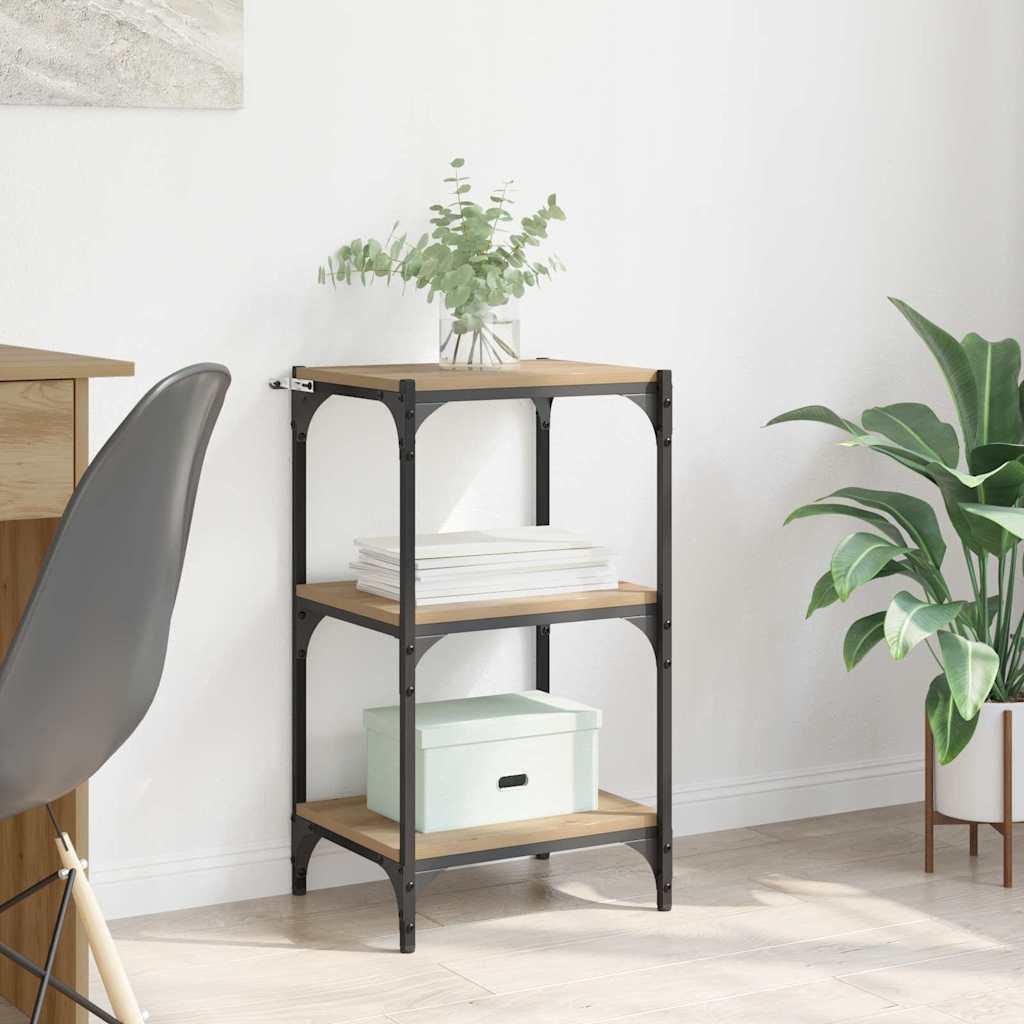 Bogskab artisan eg 40 x 33 x 70.5 cm Konstrueret træ billede