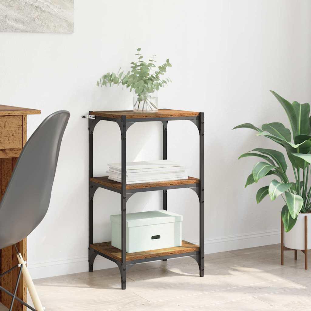 Bogskab Gammelt træ 40 x 33 x 70.5 cm Konstrueret træ