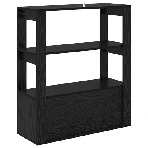Skænk i sort eg 80 x 30 x 90 cm - konstrueret træ
