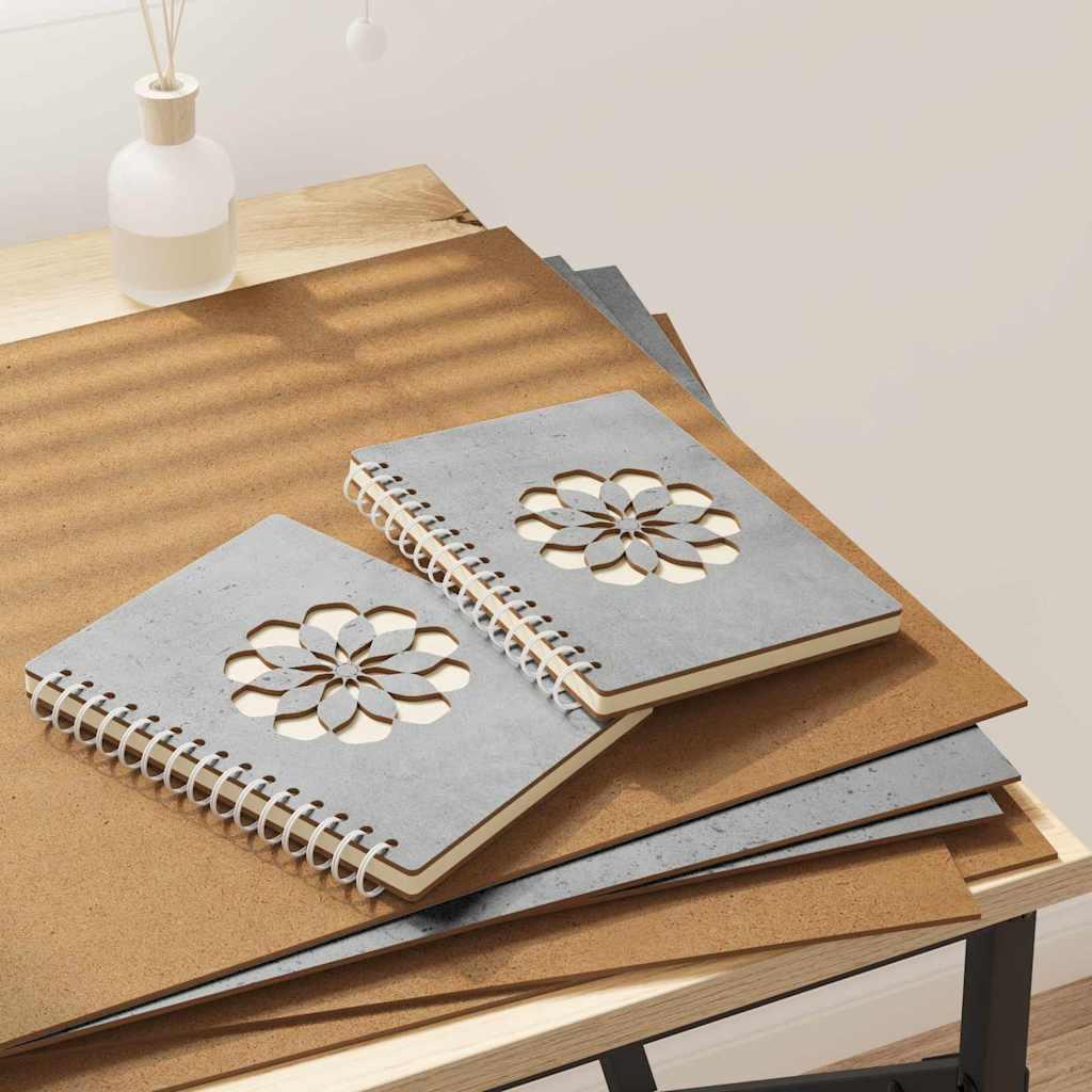 Dekor Panels 12 stk Betongrå 40 x 60 x 0.3 cm Konstrueret træ