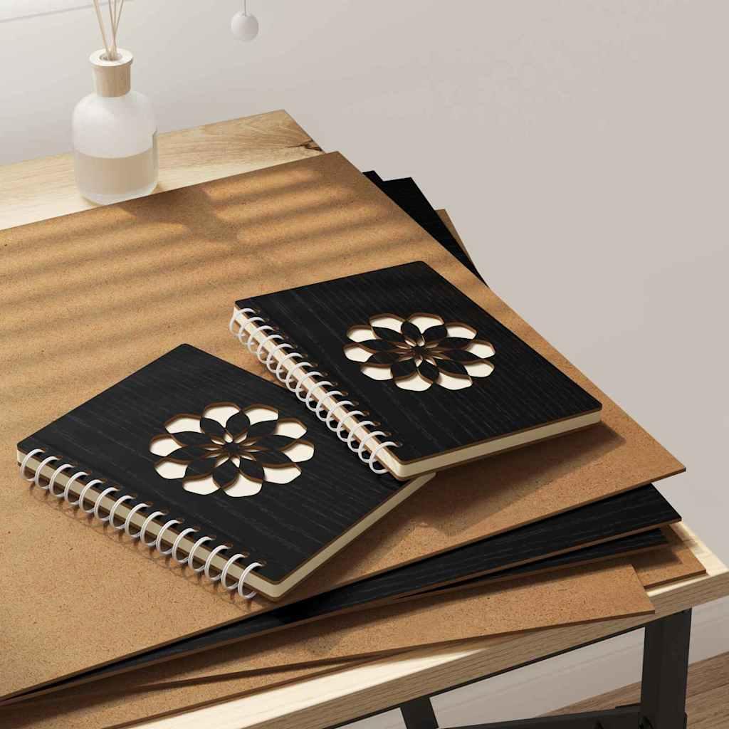 Dekor Panels 50 stk Sort eg 40 x 60 x 0.3 cm Konstrueret træ