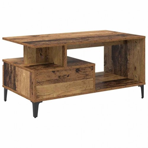 Sofabord i gammelt træ 90 x 49 x 45 cm
