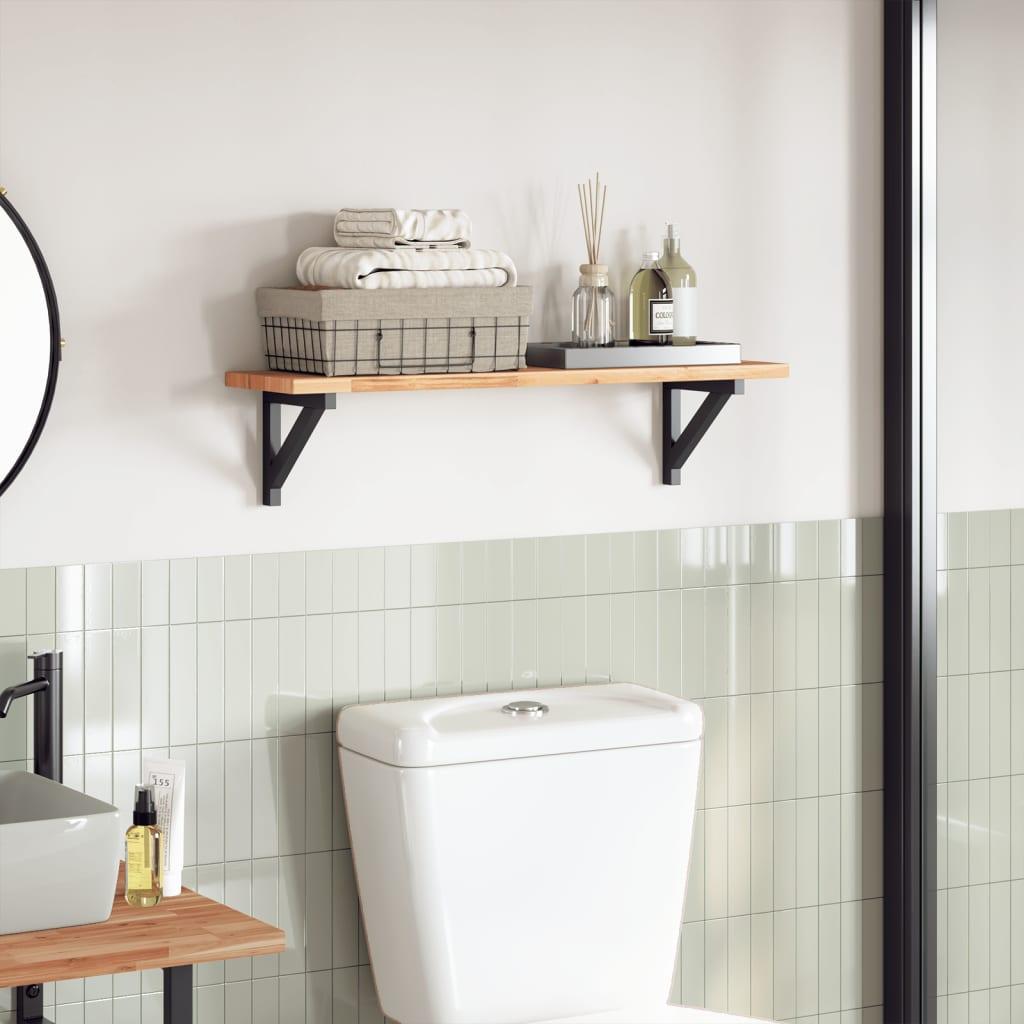 Bordplade 80x20x2 cm rektangulær massivt akacietræ billede