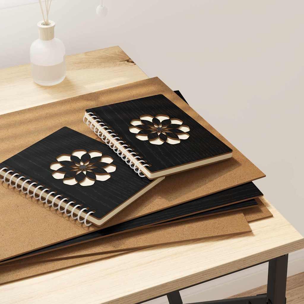 Dekorpaneler 12 stk Sort eg 30 x 42 x 0.3 cm Konstrueret træ