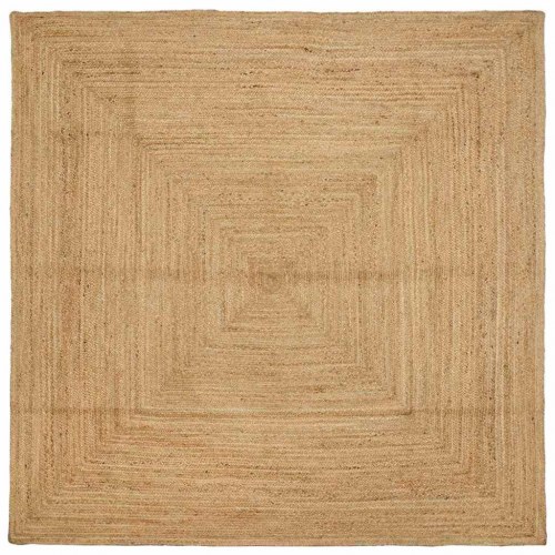 Tæppe Beige 240 x 240 cm Jute