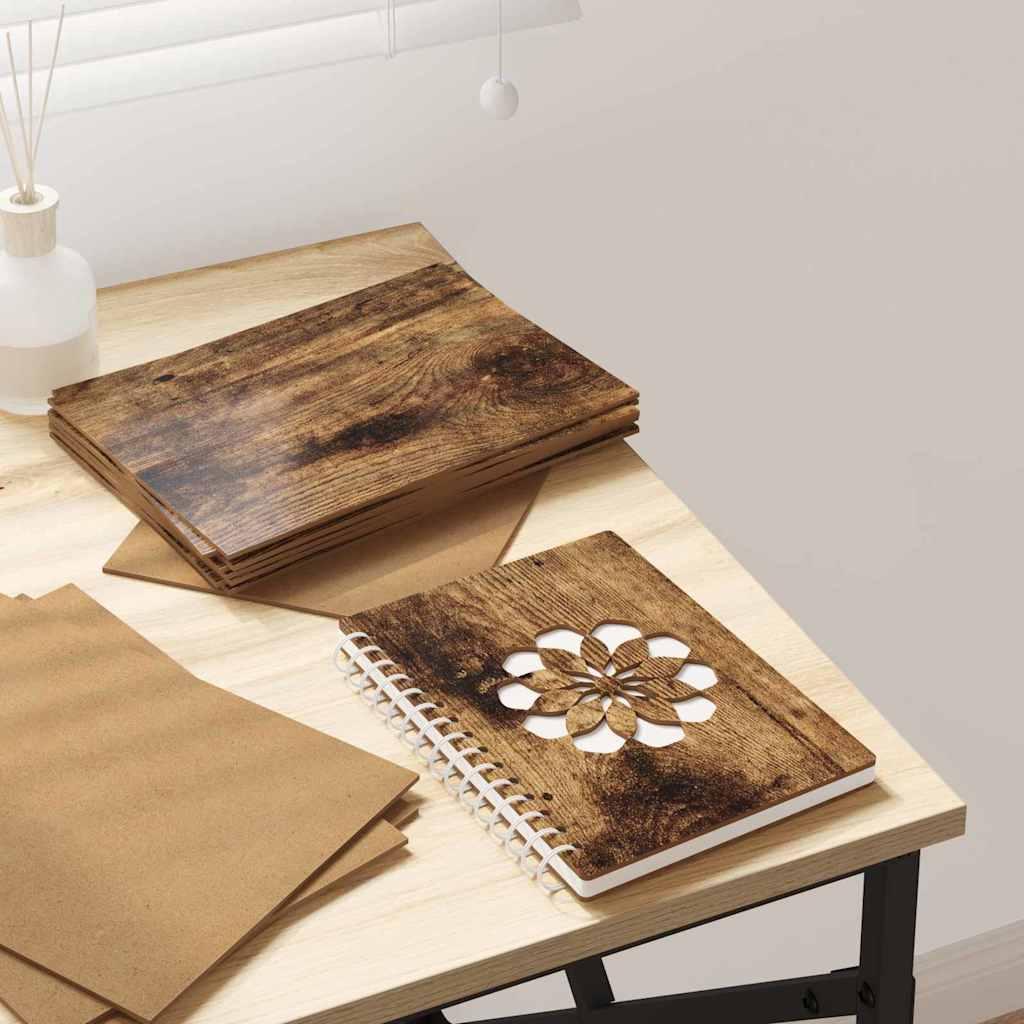 Dekor Paneler 50 stk Røget eg 21 x 30 x 0.3 cm Konstrueret træ