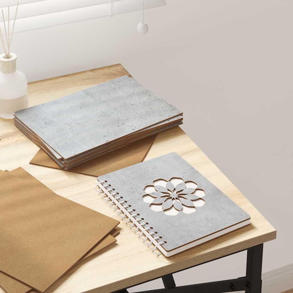 Dekor Panels 50 pcs Beton Grå 21 x 30 x 0,27 cm Konstrueret træ