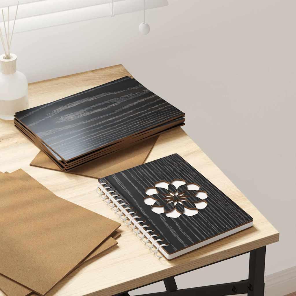 Dekor Panels 150 stk Sort eg 21 x 30 x 0.3 cm Konstrueret træ