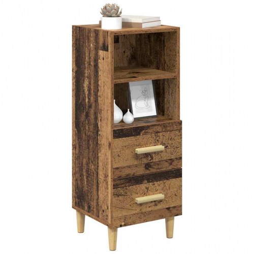Sideboard i gammelt træ 34,5 x 34 x 90 cm
