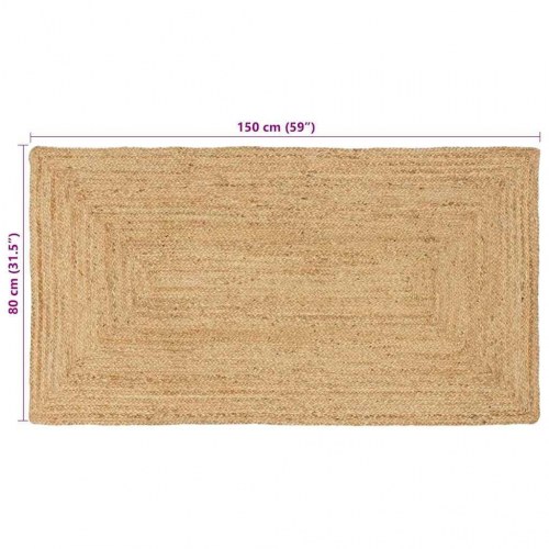 Tæppe Beige 80 x 150 cm Jute