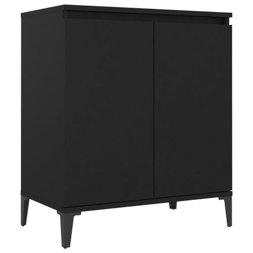 Skænk 60x35x70 cm konstrueret træ sort