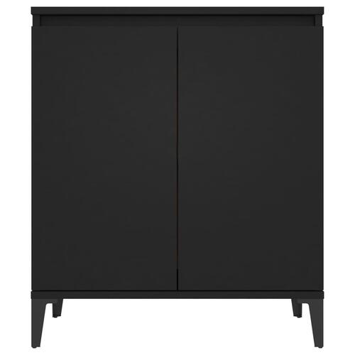 Skænk 60x35x70 cm konstrueret træ sort