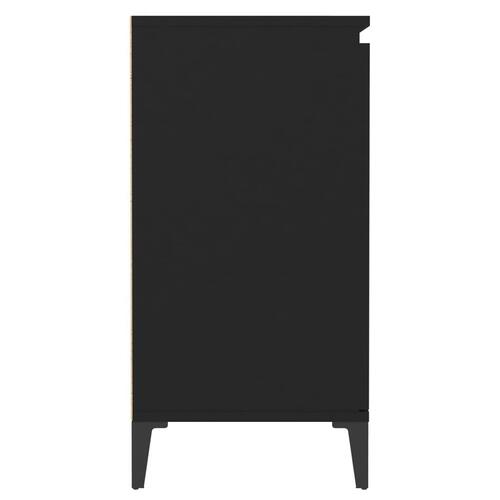 Skænk 60x35x70 cm konstrueret træ sort