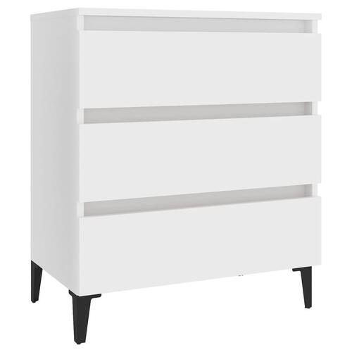 Skænk 60x35x69 cm konstrueret træ hvid