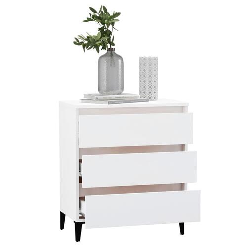 Skænk 60x35x69 cm konstrueret træ hvid