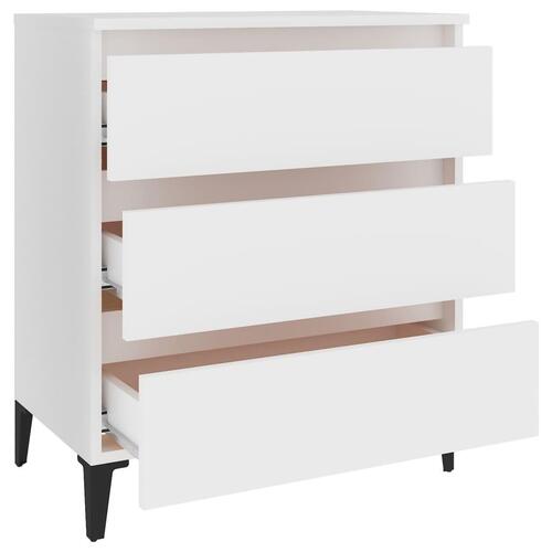Skænk 60x35x69 cm konstrueret træ hvid