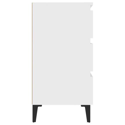 Skænk 60x35x69 cm konstrueret træ hvid