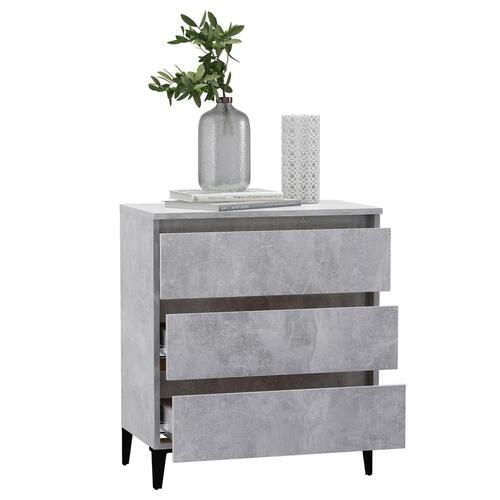 Skænk 60x35x69 cm spånplade betongrå