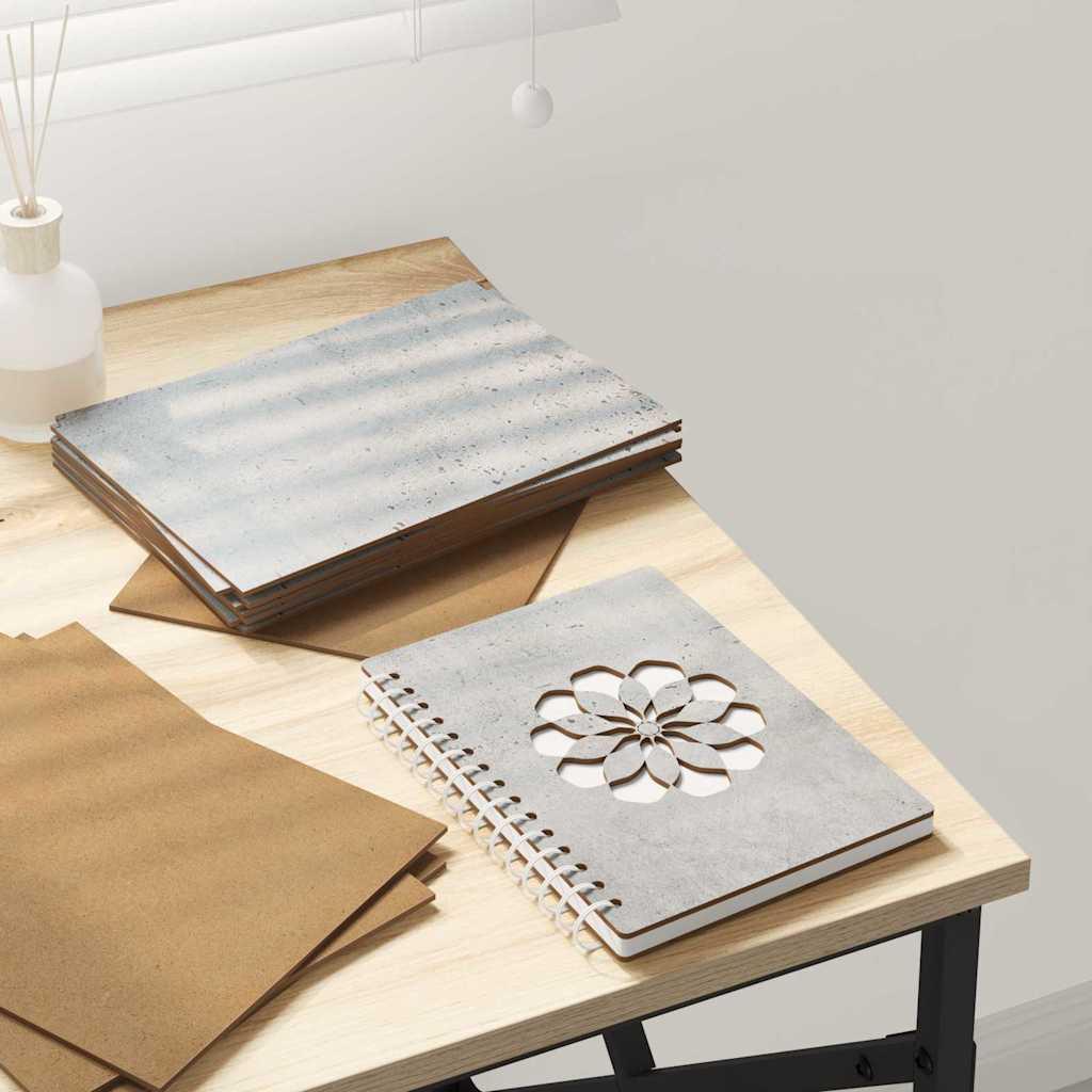 Dekor Panels 50 pcs Beton Grå 15 x 21 x 0.27 cm Konstrueret træ