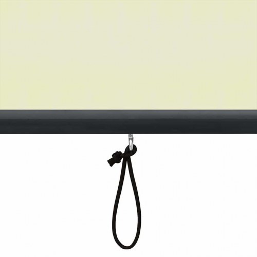 Udendørs rullegardin - cremefarvet 180 × 250 cm i stof og aluminium