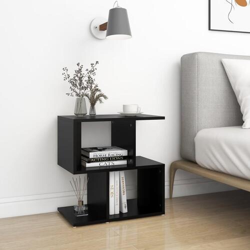 Sengeskabe 2 stk. 50x30x51,5 cm spånplade sort