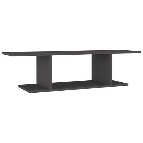 Væghængt tv-skab 103x30x26,5 cm grå