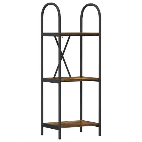 Bogreol Røget eg 40 x 30 x 109 cm Konstrueret træ