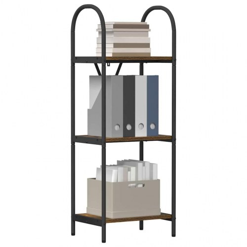 Bogreol Røget eg 40 x 30 x 109 cm Konstrueret træ