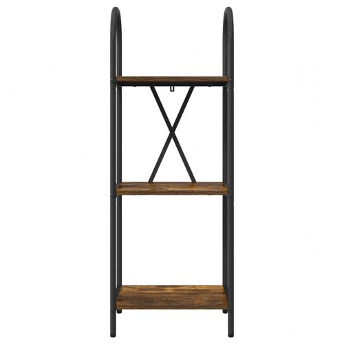 Bogreol Røget eg 40 x 30 x 109 cm Konstrueret træ