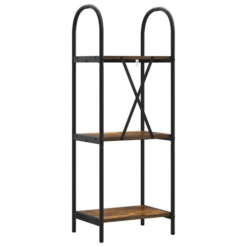 Bogreol Røget eg 40 x 30 x 109 cm Konstrueret træ