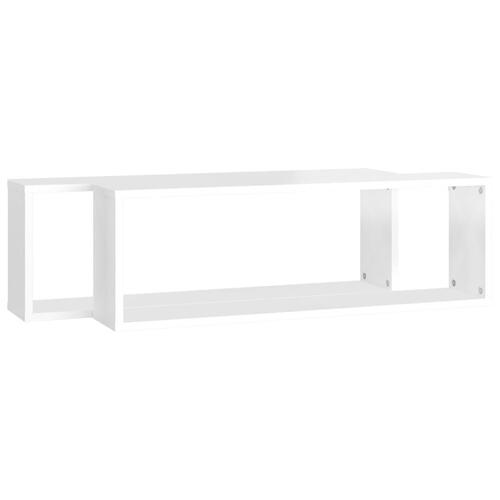 Væghylder 2 stk. 80x15x26,5 cm kubeform konstrueret træ