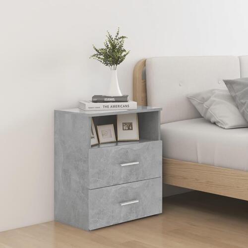 Sengeskabe 2 stk. 50x32x60cm betongrå