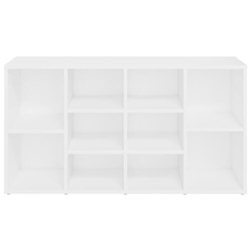 Skobænk 103x30x54,5 cm konstrueret træ hvid