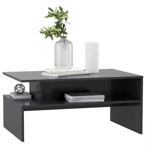 Sofabord 90x60x42,5 cm konstrueret træ grå