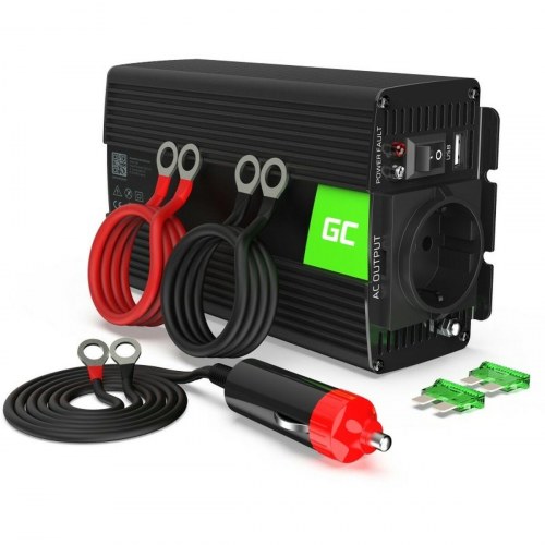 Strøminverter 12 V 300 W - Green Cell INV05DE