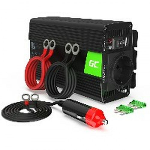 Strøminverter 12 V 300 W - Green Cell INV05DE