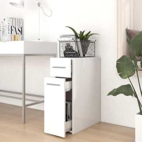 Apotekerskab 20x45,5x60 cm konstrueret træ hvid