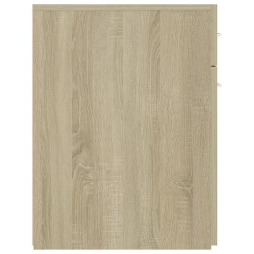 Udtræksskab 20x45,5x60 cm konstrueret træ sonoma-eg
