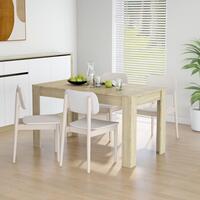 Spisebord 140x74,5x76 cm konstrueret træ sonoma-eg