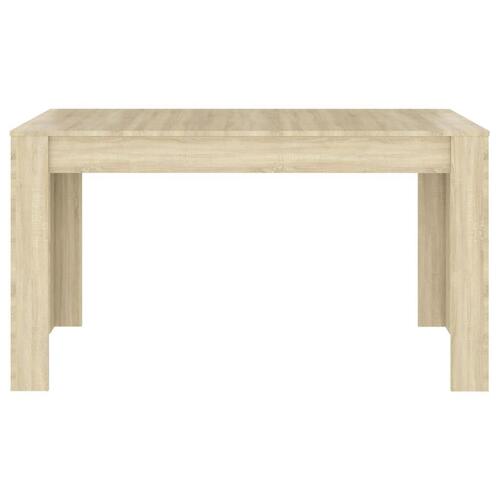 Spisebord 140x74,5x76 cm konstrueret træ sonoma-eg