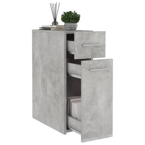 Apotekerskab 20x45,5x60 cm konstrueret træ betongrå
