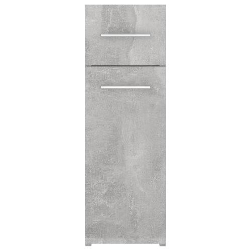 Apotekerskab 20x45,5x60 cm konstrueret træ betongrå