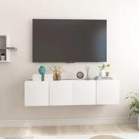 Væghængte tv-skabe 2 stk. 60x30x30 cm hvid